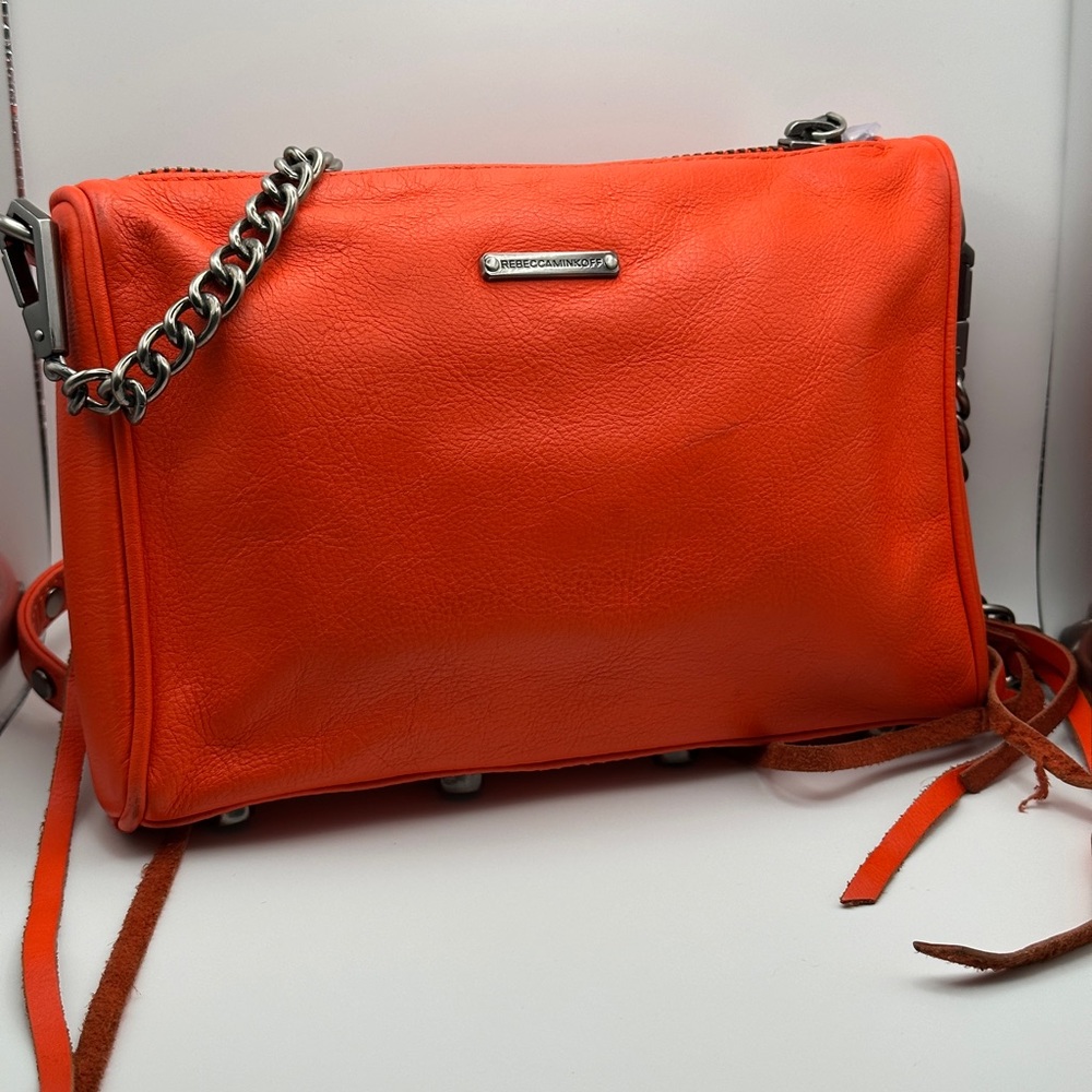 REBECCA MINKOFF
Mini 5 Zip Leather Crossbody Bag, great condition